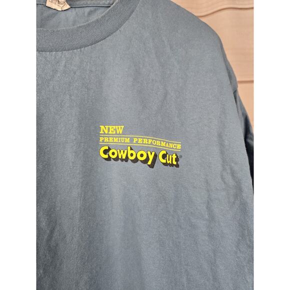 Long Live Cowboys Blue Heather T-Shirt XL Cowboy Cut #B12 - Picture 2 of 6